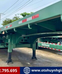 Sơ mi rơ mooc sàn Soosan 40 feet 3 trục tải 32.52 tấn