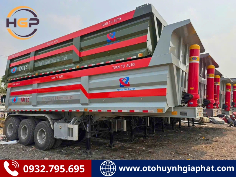 Phân phối toàn quốc - Rơ mooc ben tự đổ Kaile tải 27.8 tấn 23 khối 2026