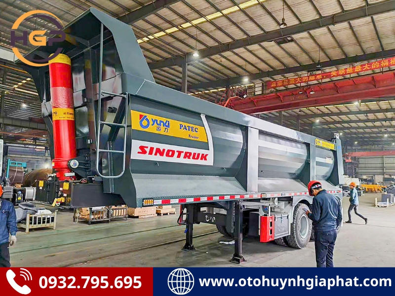 Giá bán mooc ben tự đổ Sinotruk Yunli thùng U 2026