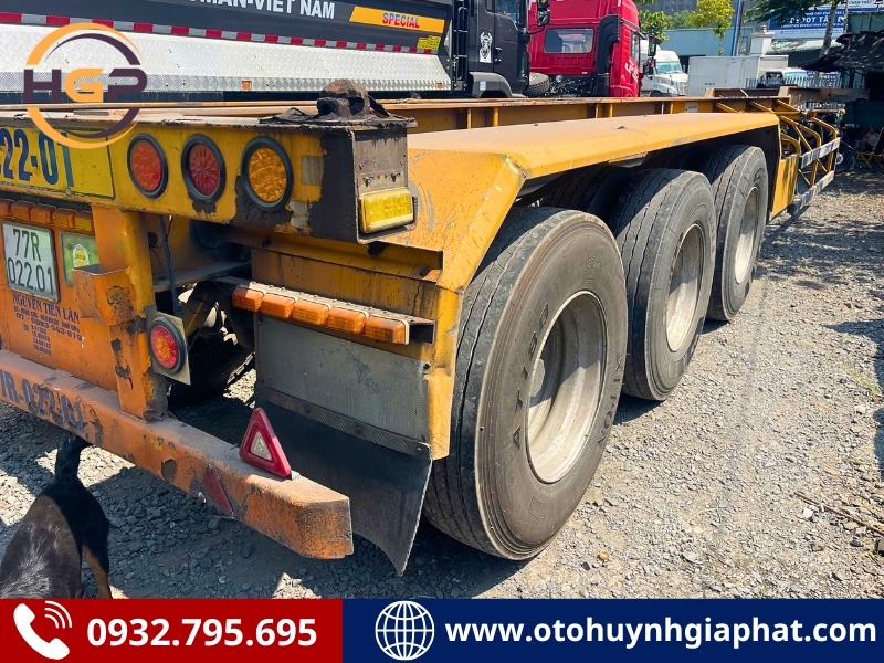 Rơ mooc cổ cò Cimc Shenzhen 3 trục 40 feet 2017 cũ