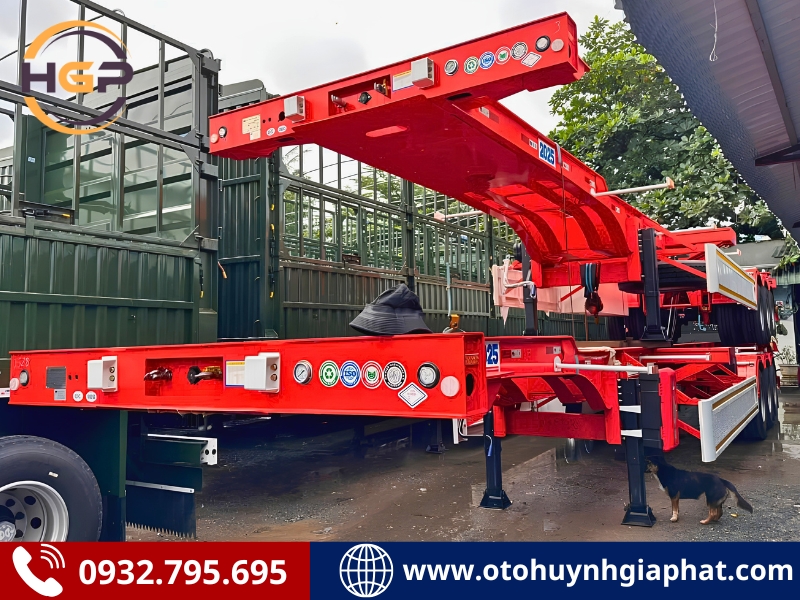 Sơ mi rơ mooc cổ cò 3 trục 45 feet Xinhongdong Patec