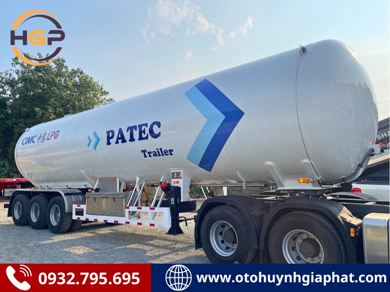 Sơ mi rơ mooc bồn chở GAS LPG 53 khối Cimc Honto