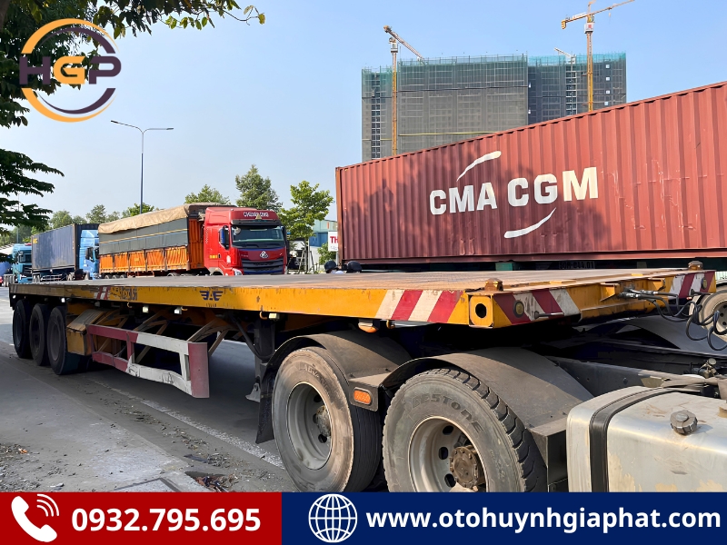 Tổng kho rơ mooc sàn cũ tại Bình Dương