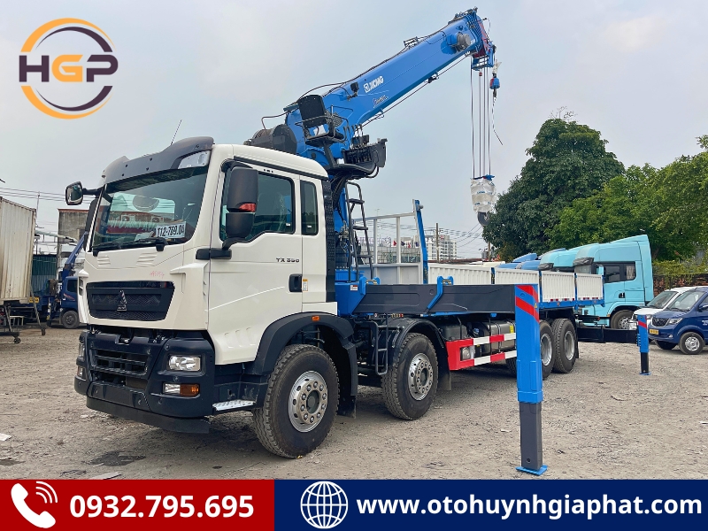 Xe tải gắn cẩu Howo - Loại 16 tấn và 20 tấn