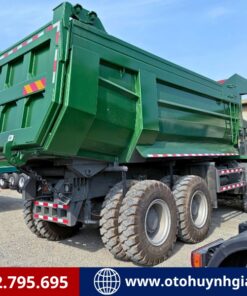 Nhận cọc ngay - Xe tải ben HOWO Bá Vương 70 tấn cabin lệch