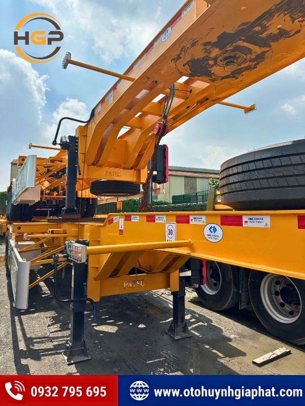Sẵn hàng - Rơ mooc cổ cò 45 feet Cimc Patec