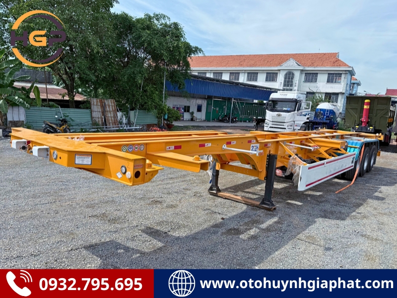 Rơ mooc cổ cò Xinhongdong 45 feet mẫu mới dài 14m3