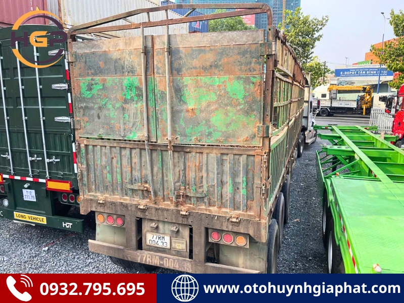 Chuyên thu mua rơ mooc lồng cũ đã qua sử dụng
