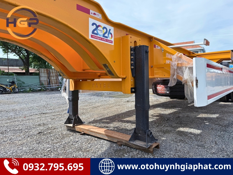 Chân chống của mooc cổ cò 45F Xinhongdong dài 14,3m