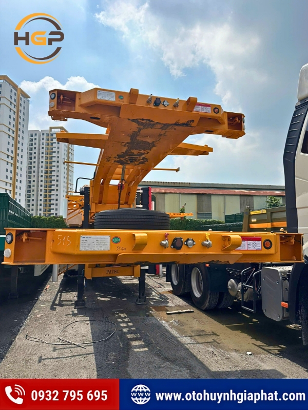 Giá bán rơ mooc cổ cò 45 feet Cimc Patec