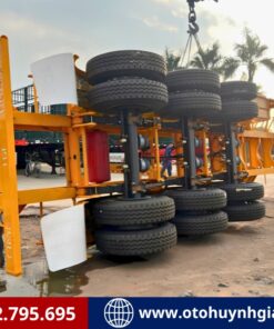 Khung gầm của mooc cổ cò 3 trục 45 feet CIMC HUAJUN mới