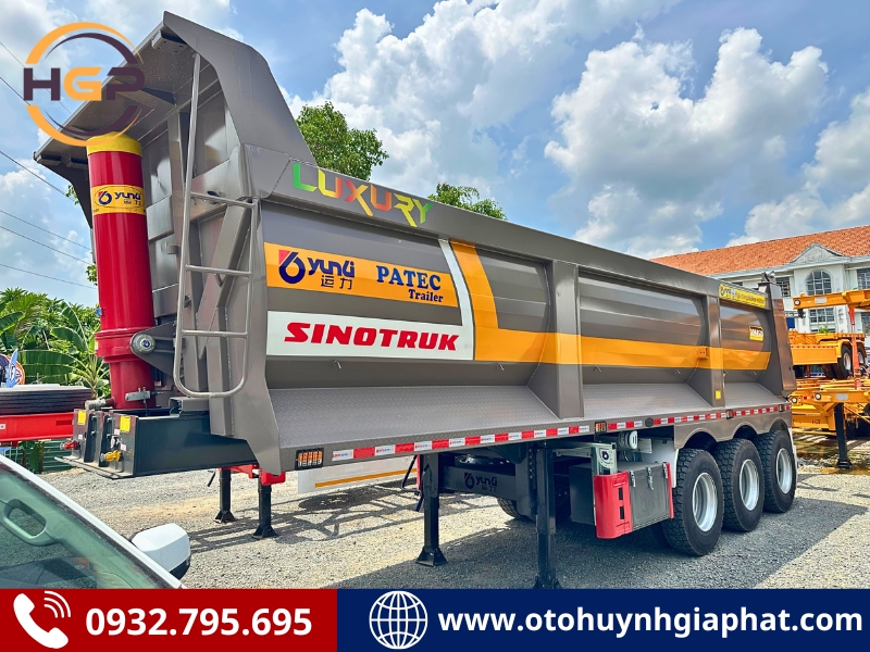 Rơ mooc ben tự đổ Yunli thùng U 24m3 mới nhất 2026