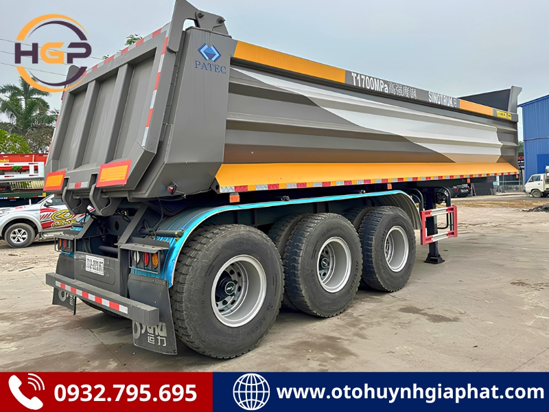Hàng sẵn - Rơ mooc ben tự đổ SINOTRUK YUNLI thùng U