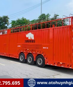 Sơ mi rơ mooc lồng chở ô tô XINHONGDONG PATEC