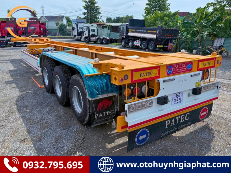 Rơ mooc cổ cò Xinhongdong Patec 45 feet dài 14m3