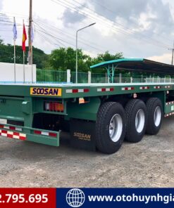 Mooc sàn 3 trục 45 feet Soosan tải 31.57 tấn