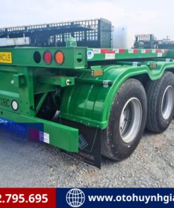 Rơ mooc xương 3 trục 40 feet CIMC DONGYUE tải hơn 33 tấn