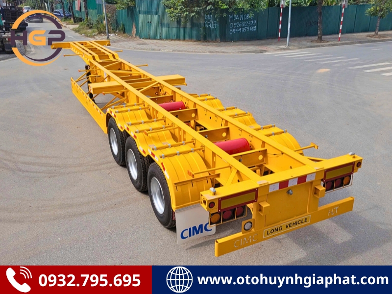 Bán mooc cổ cò 3 trục 45 feet CIMC HUAJUN mới