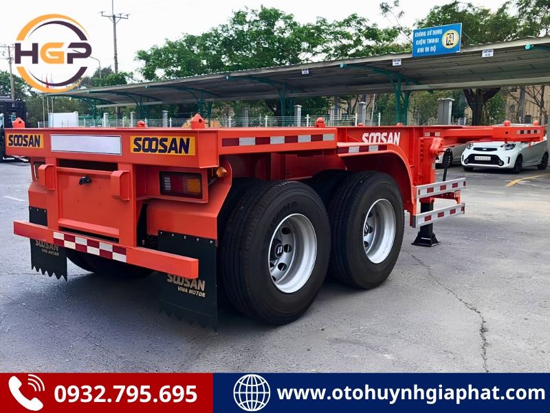 Sẵn hàng - Mooc xương Soosan 2 trục 20 feet