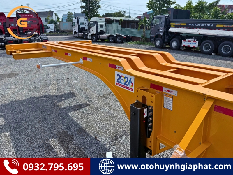 Thanh cổ của mooc cổ cò 45F Xinhongdong dài 14,3m