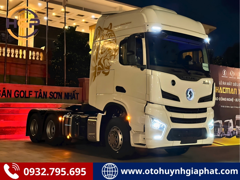 Hàng sẵn - Xe đầu kéo SHACMAN X6000 máy 460HP động cơ Cummins Hàng sẵn - Xe đầu kéo SHACMAN X6000 máy 460HP động cơ Cummins