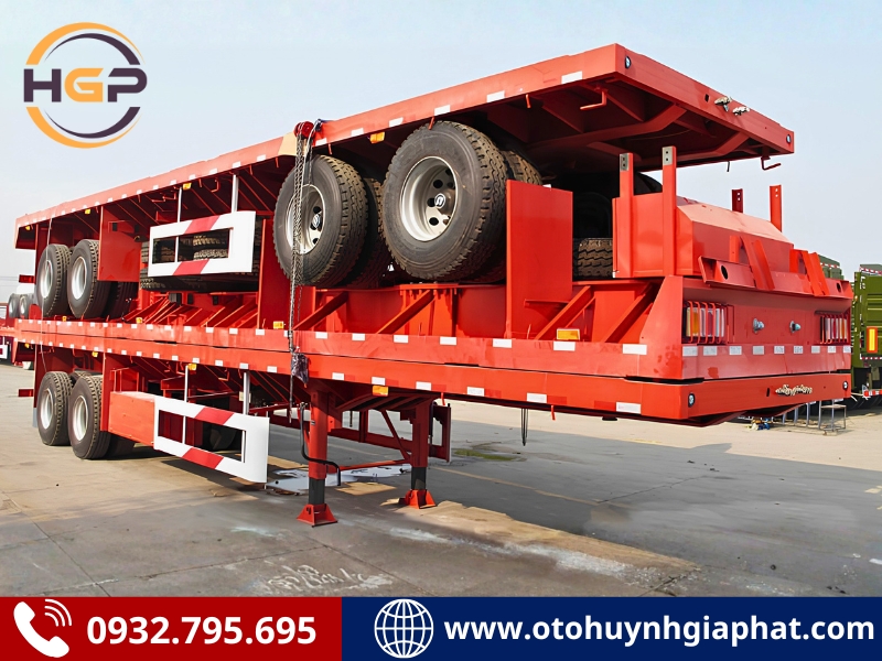 Sơ mi rơ mooc sàn 2 trục 40 feet Xinhongdong Patec (Hình minh họa)