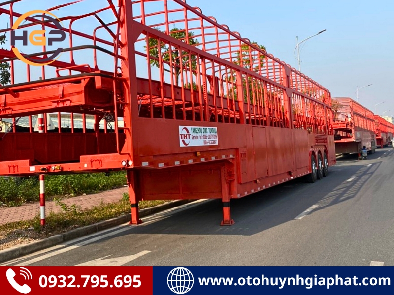 Hàng sẵn - Rơ mooc lồng THT chuyên chở ô tô