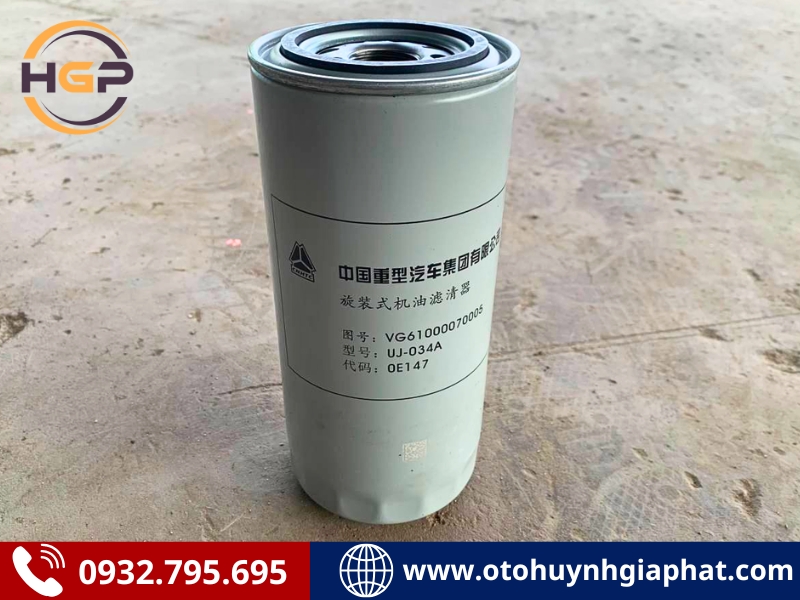 Lọc nhớt động cơ của xe đầu kéo