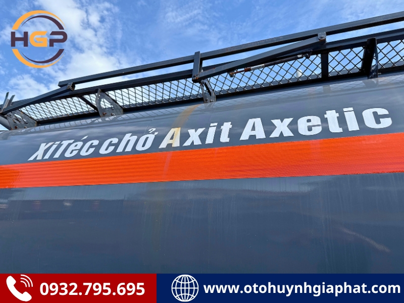 Bán mooc bồn xi téc chở Axit Axetic