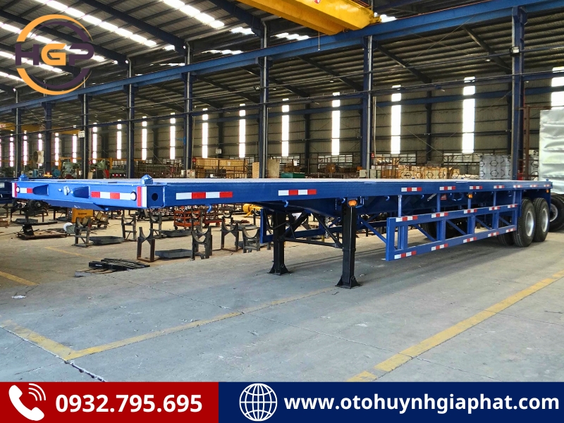Rơ mooc sàn 2 trục 40 feet Xinhongdong tải cao (Hình minh họa)