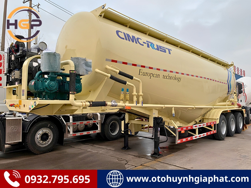 Mooc bồn xi téc xi măng Cimc Rjst 46.75 khối
