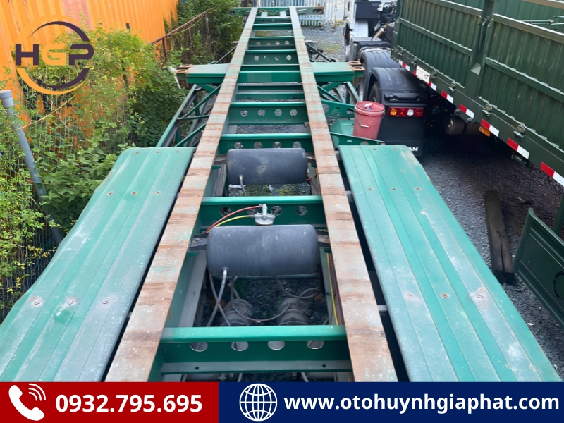 Thanh lý 2 chiếc mooc xương KCT 3 trục 40 feet 2020 cũ