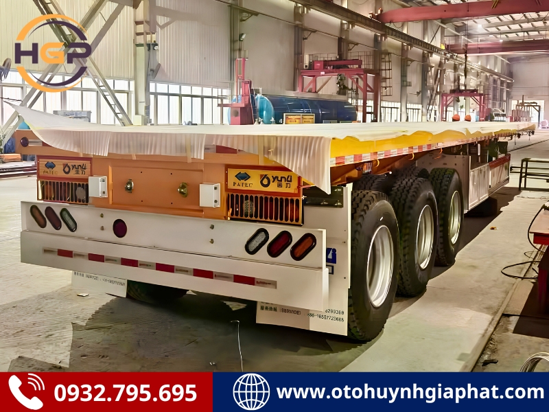 Mooc sàn Yunli 3 trục 40 feet - Lốp 12R22.2 và 12.00R20