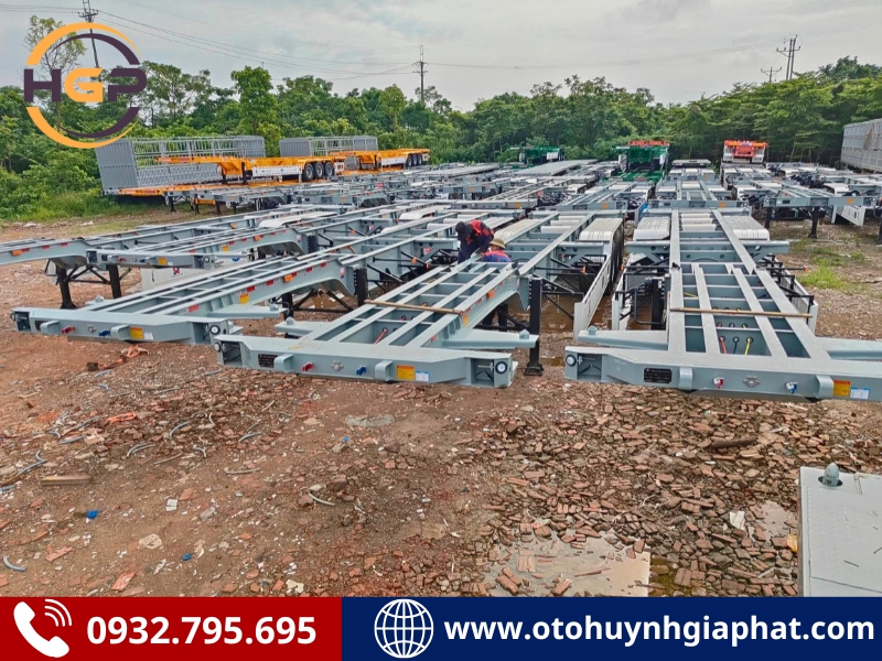 Tổng kho sơ mi rơ mooc cổ cò KAILE 45 feet các loại