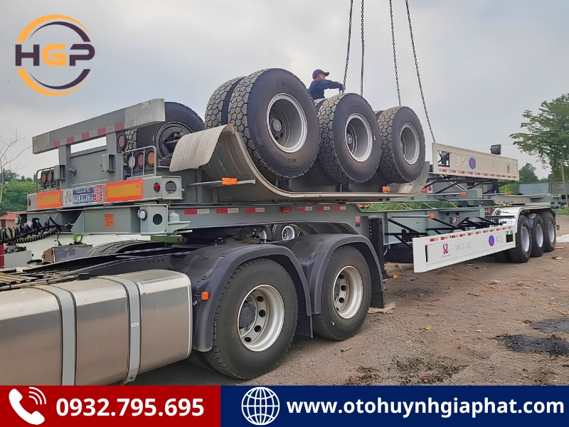 Tổng kho sơ mi rơ mooc cổ cò KAILE 45 feet các loại