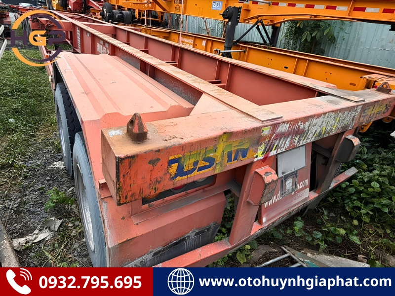 Bán 2 chiếc mooc xương Soosan 2 trục 40 feet 2021 cũ