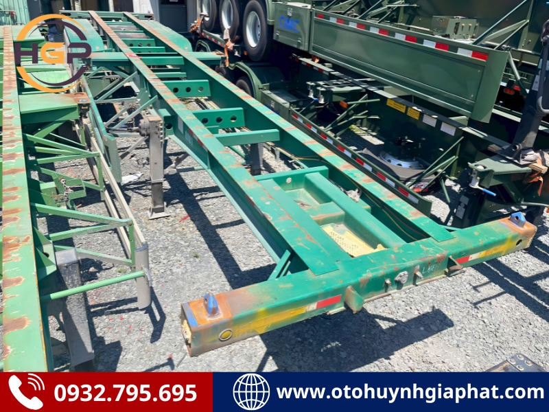 Bán 2 chiếc mooc xương KCT 3 trục 40 feet 2020 cũ