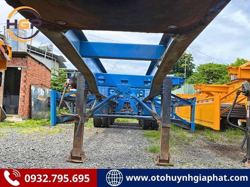 Chân chống của mooc xương Cimc 3 trục 40 feet cũ