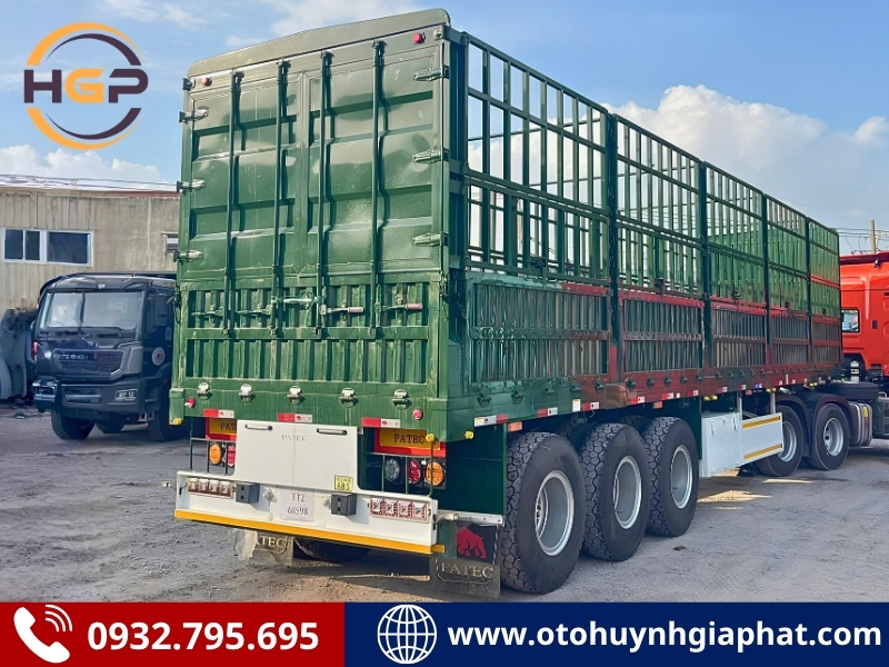 Hàng sẵn - Rơ mooc lồng khung mui XINHONGDONG cao 4m xác nặng 9 tấn