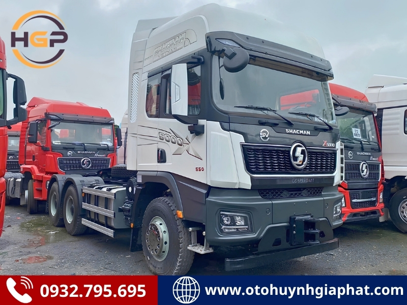 Xe đầu kéo Shacman cabin X5000 máy 550HP siêu trường