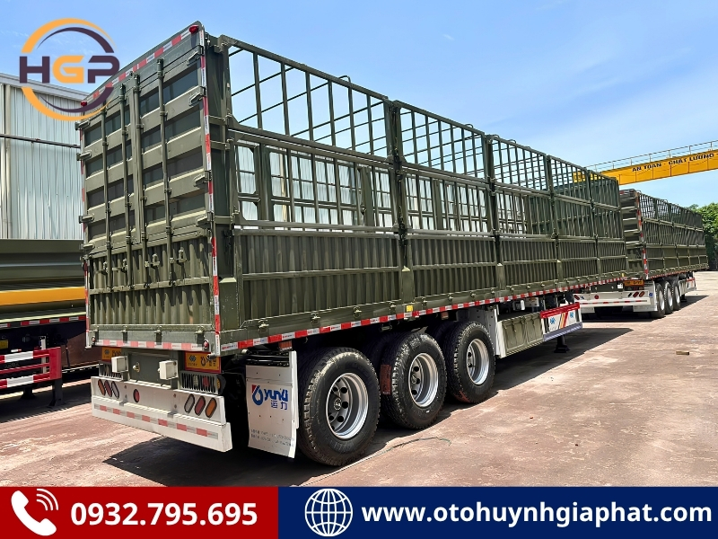 Sẵn hàng giao ngay - Rơ mooc lồng khung mui YUNLI cao 4m