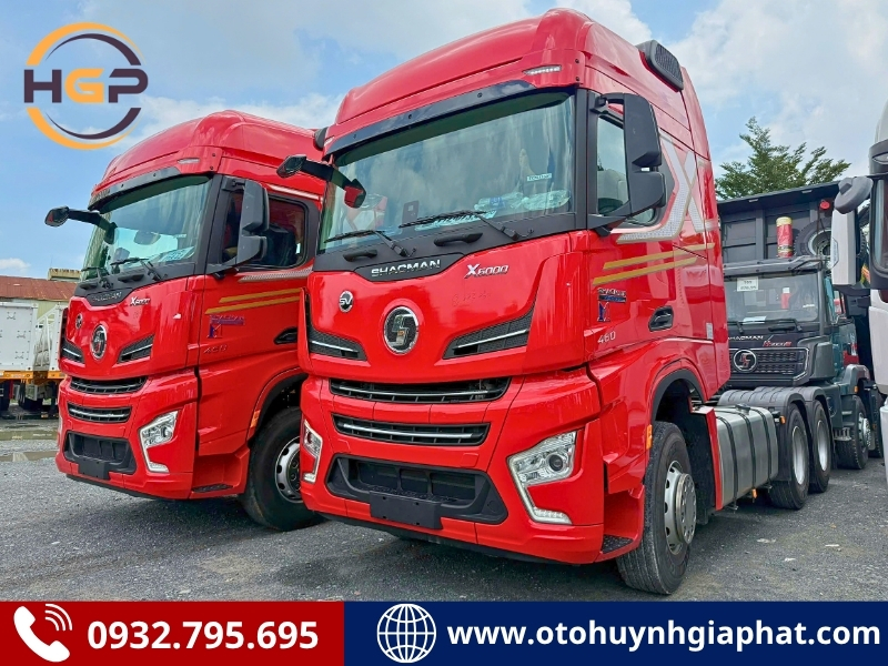 Xe đầu kéo Shacman X6000 động cơ Weichai máy 460HP