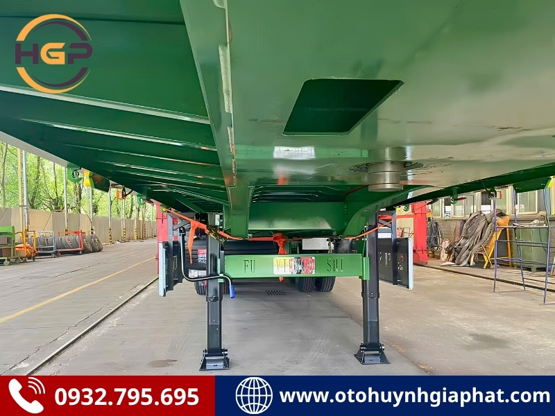 Chassis của mooc lửng mở bửng FUSHI