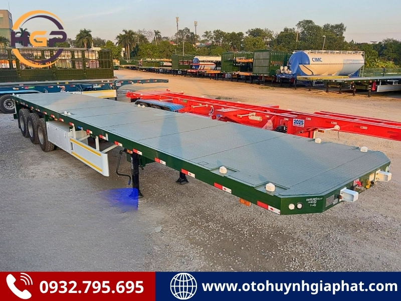 Sơ mi rơ mooc sàn 45 feet XINHONGDONG tự trọng nặng