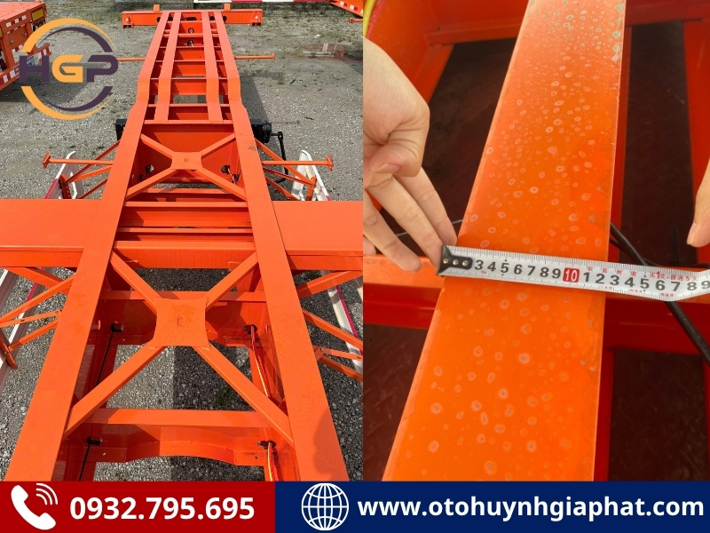 Thanh cổ của mooc cổ cò 45 feet Cimc Huajun xác nặng